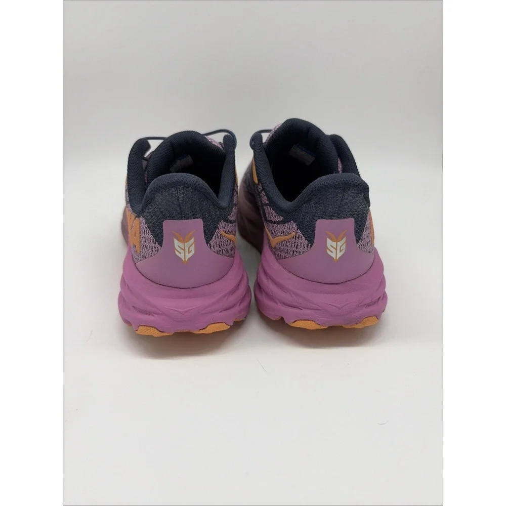 Hoka Kids 6M / Women’s 7.5 / EU 39.5 Purple Blue Orange Elastic Laces